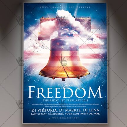 Download National Freedom Day - American Flyer PSD Template