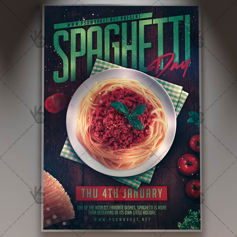 national_spaghetti_day_flyer_psd_psdmarket_1.jpg Download National Spaghetti Day - American Flyer PSD Template