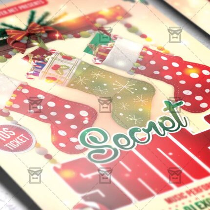 Download Secret Santa PSD Flyer Template Now