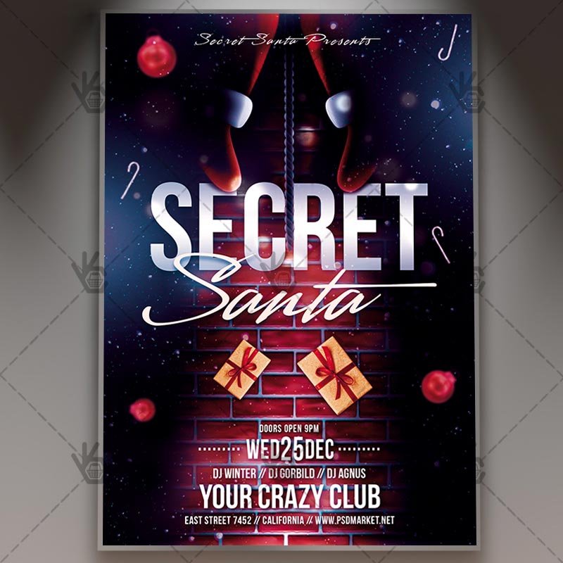 secret_santa_flyer_psd_psdmarket_1.jpg Download Secret Santa - Christmas Flyer PSD Template