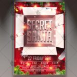 Download Secret Santa Party - Christmas Flyer PSD Template