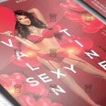 Download Sexy Valentine PSD Flyer Template Now