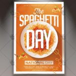 Download Spaghetti Day - American Flyer PSD Template