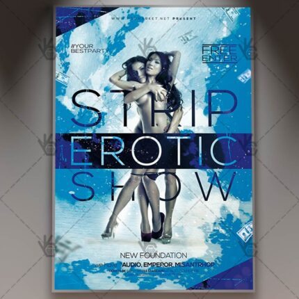 Download Strip Erotic Show - Club Flyer PSD Template