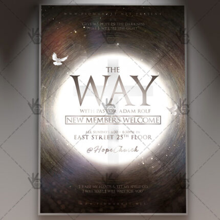 Download The Way Church Event - Church Flyer PSD Template