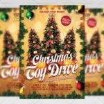 Download Toy Drive Free Seasonal A5 Flyer PSD Template Now