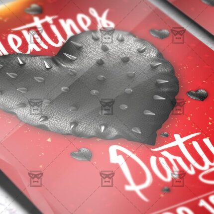 Download Valentine Celebration Party PSD Flyer Template Now