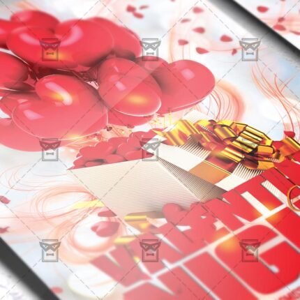 Download Valentines Night Celebration PSD Flyer Template Now