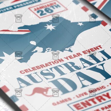 Download Australia Day Celebration Party PSD Flyer Template Now