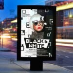 Download Black and White Party PSD Flyer Template Now
