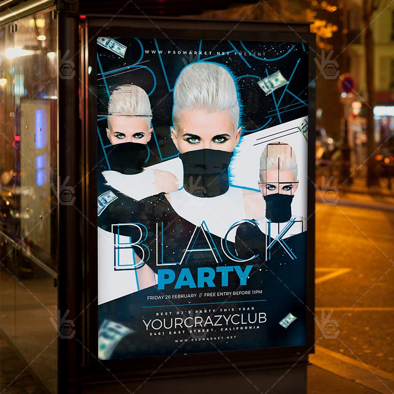 black_party_night_flyer_psd_psdmarket_3.jpg Download Black Party Night - Club Flyer PSD Template-3