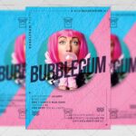 Download Bubblegum Party PSD Flyer Template Now