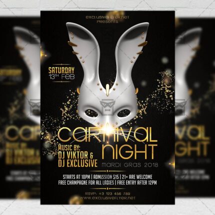Download Carnival Night PSD Flyer Template Now