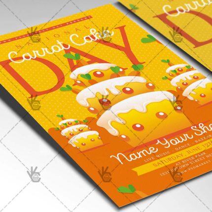 Download Carrot Cake Day - American Flyer PSD Template-2