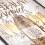 Download Champagne Night PSD Flyer Template Now