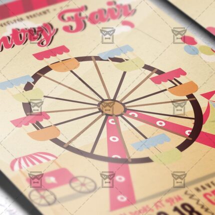 Download Country Fair PSD Flyer Template Now