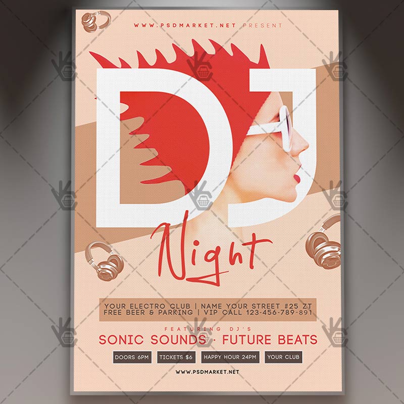 dj_night_flyer_psd_psdmarket_1.jpg Download DJ Night - Club Flyer PSD Template