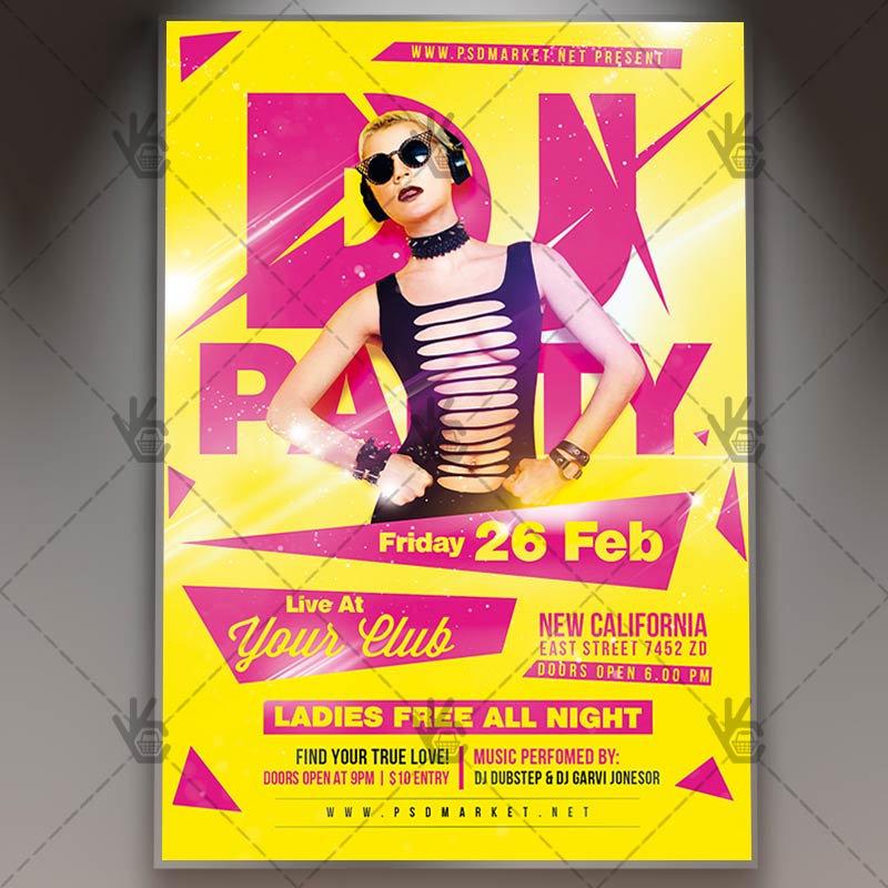 dj_party_flyer_psd_psdmarket_1.jpg Download DJ Party - Club Flyer PSD Template