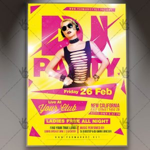 Download DJ Party - Club Flyer PSD Template