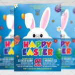 Download Happy Easter Celebration 2018 PSD Flyer Template Now