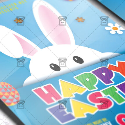 Download Happy Easter Celebration 2018 PSD Flyer Template Now