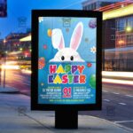 Download Happy Easter Celebration 2018 PSD Flyer Template Now