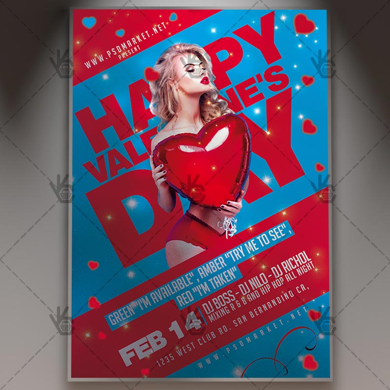 happy_valentines_day_party_flyer_psd_psdmarket_1.jpg Download Happy Valentines Day Party - Seasonal Flyer PSD Template