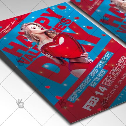 Download Happy Valentines Day Party - Seasonal Flyer PSD Template-2