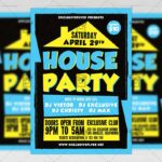 Download House Party PSD Flyer Template Now
