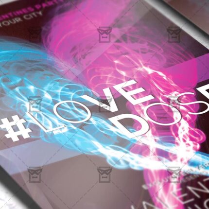 Download Love Dose PSD Flyer Template Now