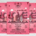 Download Love Is In The Air PSD Flyer Template Now