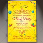 Download Mask Party - Carnival Flyer PSD Template