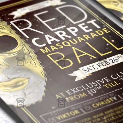 Download Masquerade Ball PSD Flyer Template Now