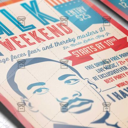 Download MLK Weekend PSD Flyer Template Now