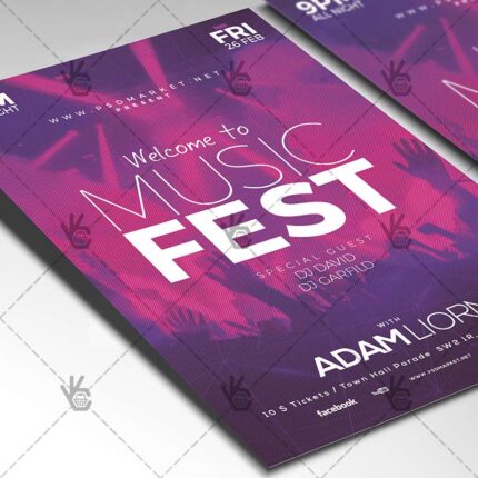 Download Music Fest - Club Flyer PSD Template-2