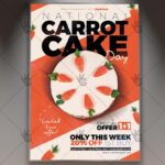 Download National Carrot Cake Day - American Flyer PSD Template