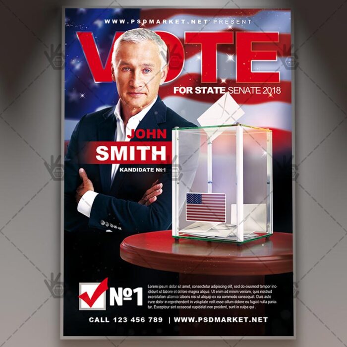Download Political Vote - Business Flyer PSD Template