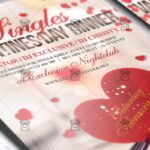 Download Singles Valentines Day Dinner PSD Flyer Template Now