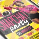 Download Snapchat Party PSD Flyer Template Now