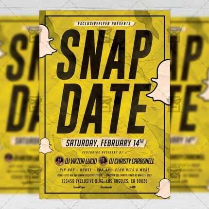 Download Snap Date Night PSD Flyer Template Now