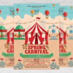 Download Spring Carnival PSD Flyer Template Now