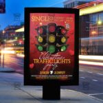 Download Traffic Lights Party PSD Flyer Template Now