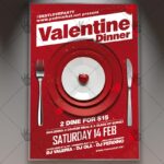 Download Valentine Dinner - Club Flyer PSD Template
