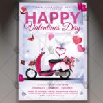 Download Valentines Day Night - Seasonal Flyer PSD Template
