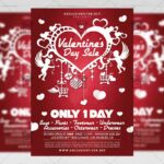 Download Valentine's Day Sale PSD Flyer Template Now