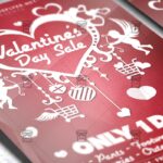 Download Valentine's Day Sale PSD Flyer Template Now