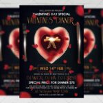 Download Valentines Dinner PSD Flyer Template Now