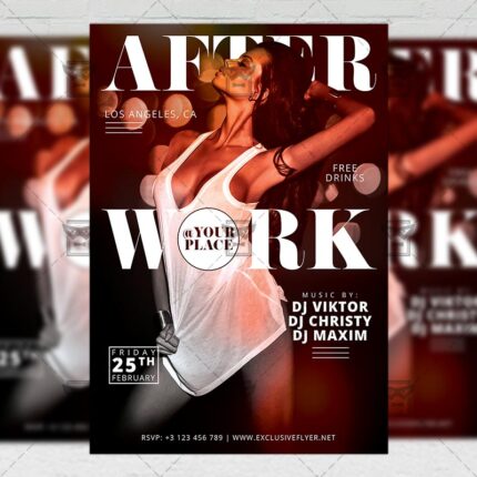 Download After Work Party PSD Flyer Template Now