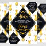 Download Bridal Shower PSD Invitation Card Template Now