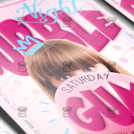 Download Bubblegum Night PSD Flyer Template Now